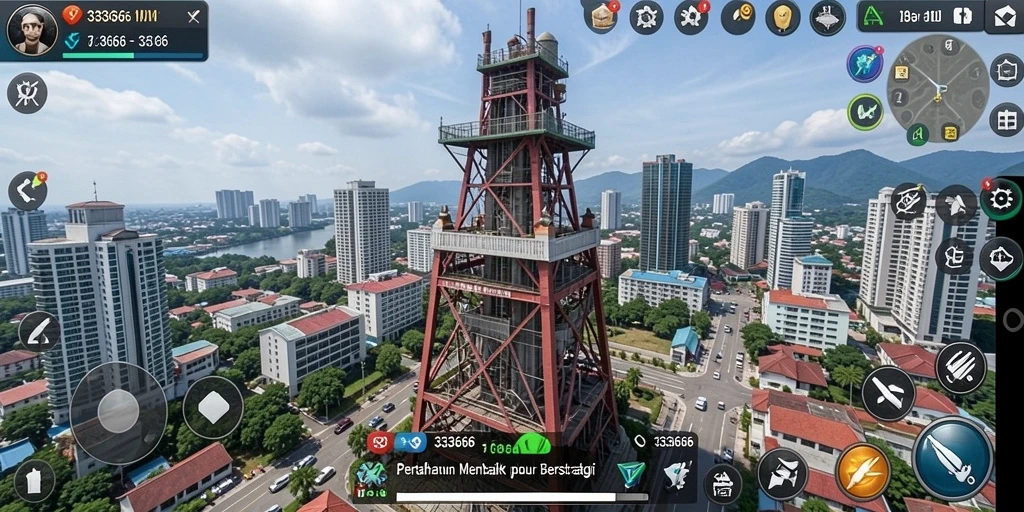 Screenshot 333666 yang menunjukkan aksi seru dalam gameplay Tower Defense.