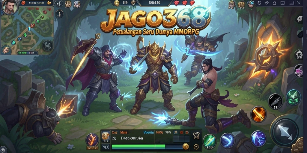 Tampilan gameplay JAGO368 yang mengasyikkan dalam petualangan MMORPG.