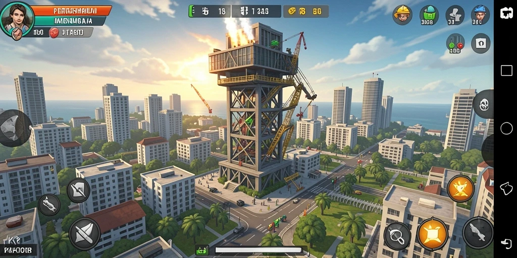 Tangkapan layar JKT8 menampilkan strategi menara melawan gelombang musuh.