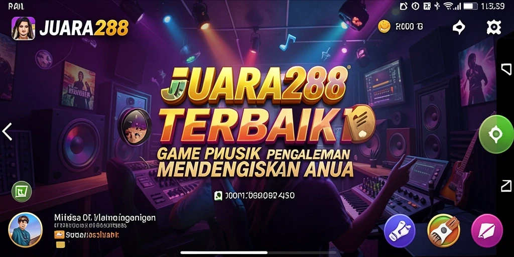 Tampilan gameplay JUARA288 yang seru dan interaktif saat bermain musik.