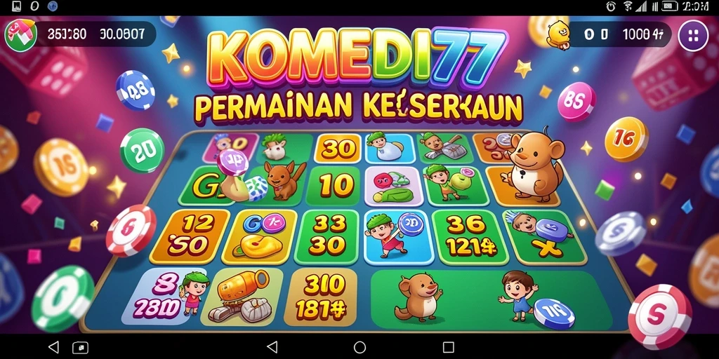 Tampilan gameplay Bingo di KOMEDI77 yang seru dan penuh keseruan.