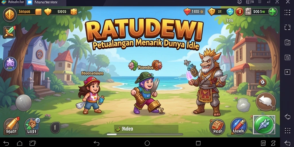 Tampilan gameplay menarik dalam <strong>RATUDEWI</strong> yang memukau dan dinamis.