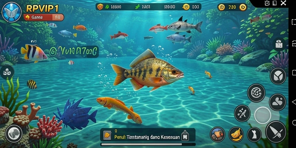 Tangkapan ikan yang besar dan cantik dalam RPVIP1.