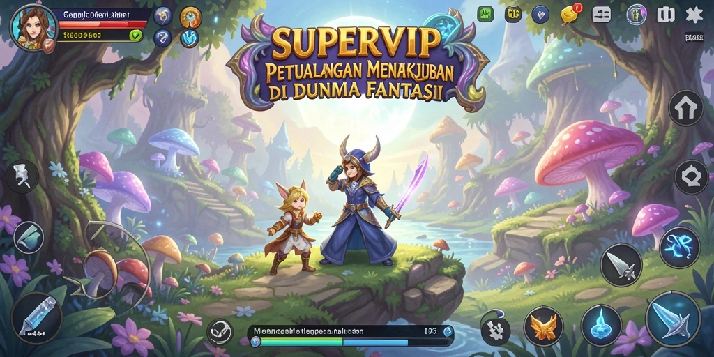 Tampilkan gameplay SUPERVIP yang penuh petualangan dan tantangan.