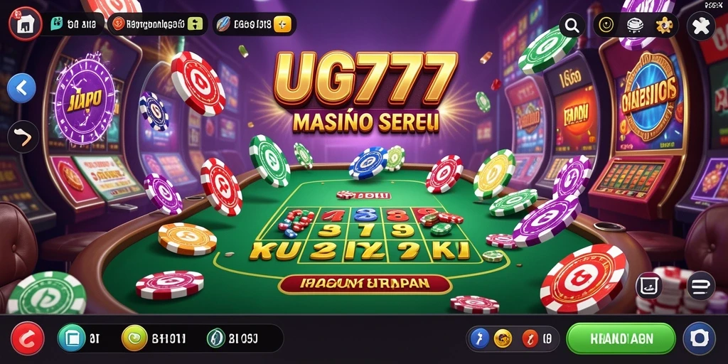 Screenshot UG777 menampilkan suasana permainan Kasino yang mengasyikkan.